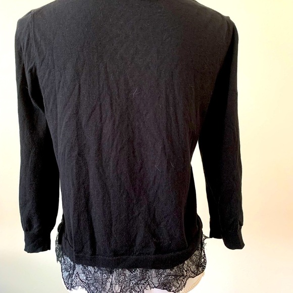 Black Button-Up Women's Top - Picture 3 of 6